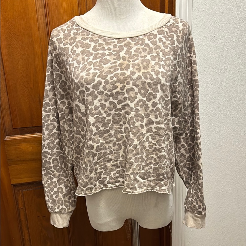 Hippie Rose Cheetah Prink Crewneck